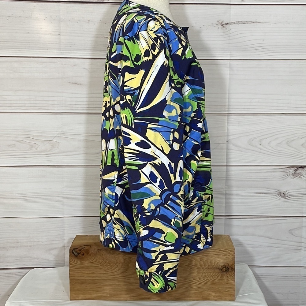 Chico's Abstract Print Lined Jacket Size XL/16/Chico's 3 - Picture 3 of 8
